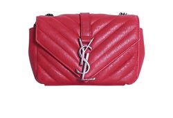 YSL Baby Monogram Bag, Leather, Red, DMR399289.0515, 3*
